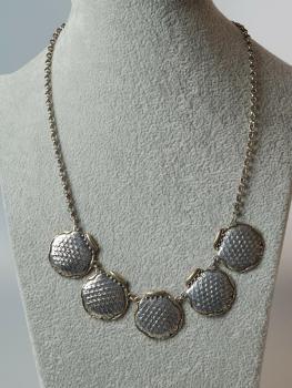 Element Halskette aus 925er Sterlingsilber, Länge 43,5 cm, Gewicht: 25,1g