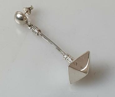 Ohrstecker -Pyramide-  aus 925er Sterlingsilber, Gewicht: 8,5g