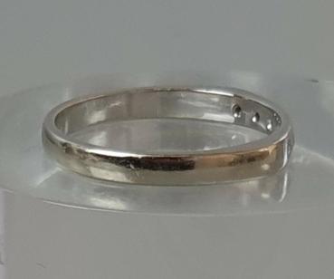 Preview: Diamantring aus 585er Weissgold mit 0.12 Karat, Größe 54, Gewicht: 2,3g