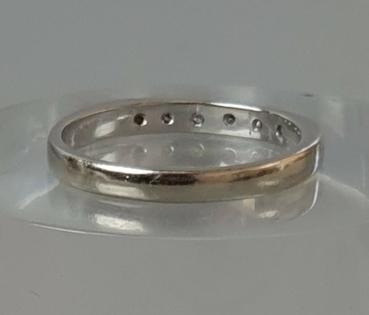 Preview: Diamantring aus 585er Weissgold mit 0.12 Karat, Größe 54, Gewicht: 2,3g