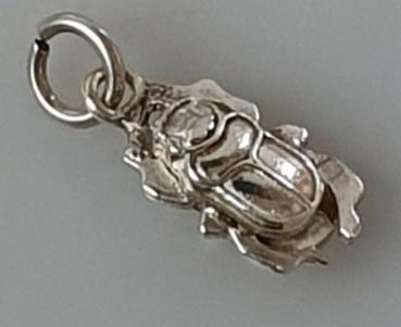 Skarabäus Anhänger aus 925er Sterlingsilber, Gewicht: 3,1g