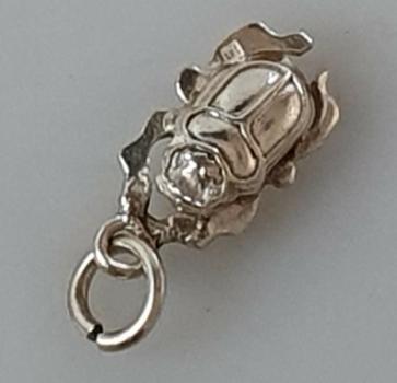 Skarabäus Anhänger aus 925er Sterlingsilber, Gewicht: 3,1g