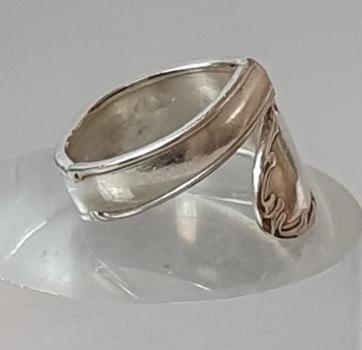 Preview: Ring aus 925er Sterlingsilber, Ringschiene offen, Gewicht: 8,6g