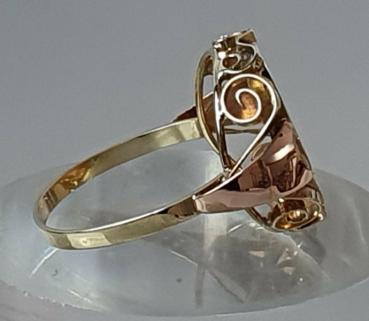 Ring "Nofretete" 333/585er Gold, Größe 62, Gewicht: 3,8g