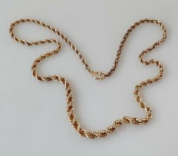 Preview: Kordelkettencollier aus 333er Gold, Länge 46,0 cm, Gewicht: 9,7g