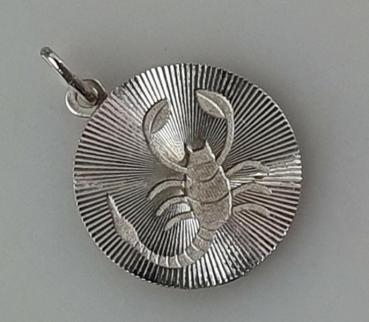 Sternzeichenanhänger "Skorpion" aus 835er Silber, Gewicht: 2,3g
