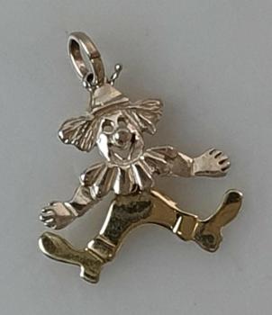 Kettenanhänger "Harlekin" aus 925er Sterlingsilber, Gewicht: 1,5g