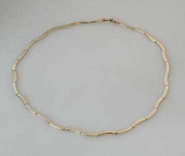Collier in Wellenform 585er Gelbgold, Länge 45,0 cm Gewicht: 18,6g