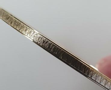 Armreif mit Muster, 333er Gelbgold, Gewicht: 4,5g