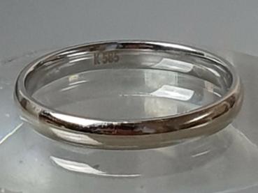 Bandring aus 585er Weißgold, Größe: 62, Gewicht: 3,0g