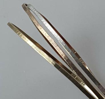3er Tricolor Armreif, 333er Gelb-Weiß-Rotgold, Gewicht: 7,0g