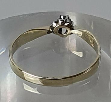 Preview: Diamantsolitär mit 0.10 ct. aus 585er Gold, Größe 55, Gewicht: 1,5g