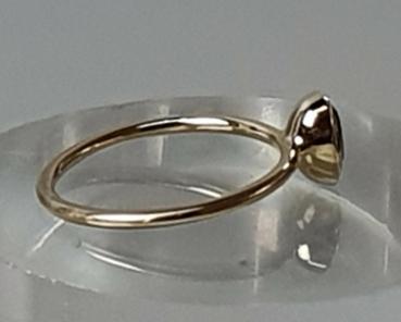 Preview: Citrin Edelsteinring aus 750er Gold, Größe 51, Gewicht: 1,9g