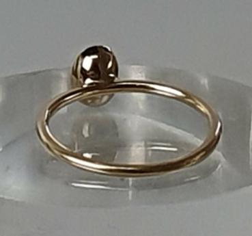 Preview: Citrin Edelsteinring aus 750er Gold, Größe 51, Gewicht: 1,9g