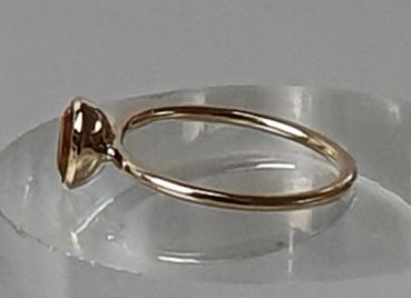 Preview: Citrin Edelsteinring aus 750er Gold, Größe 51, Gewicht: 1,9g