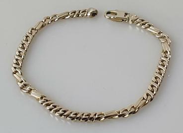 Panzerketten Armband aus 333er Gelbgold, Länge 19,5 cm, Gewicht: 10,6g