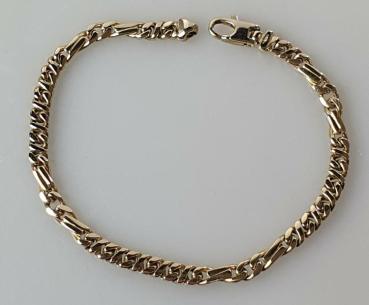 Panzerketten Armband aus 333er Gelbgold, Länge 19,5 cm, Gewicht: 10,6g
