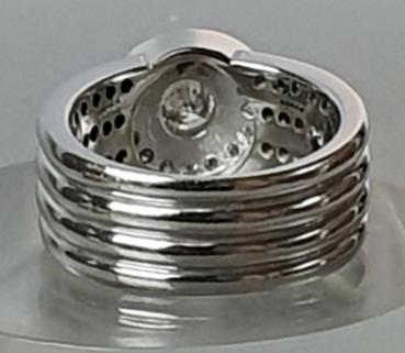 Preview: Christ Eindruckvoller Diamantring mit 1.0 ct. aus 585er Weißgold, Größe 54, Gewicht: 14,7g