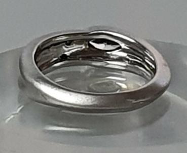 Ring mit Zirkonia Schmucksteinen aus 925er Sterlingsilber, Größe 50, Gewicht: 4,3g