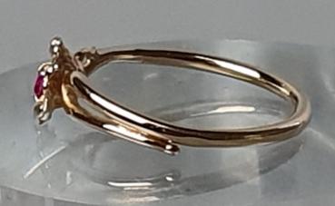 Preview: Rubinring aus 750 Gold, Größe 53, Gewicht: 2,0g