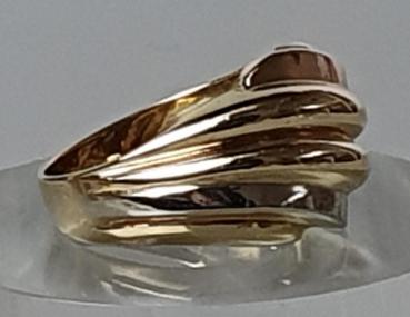Preview: Tricolor Goldring aus 750er, Größe 57, Gewicht: 8,0g