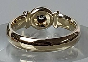 Preview: Diamantring aus 585er Gelbgold, Größe 62, Gewicht: 8,2g