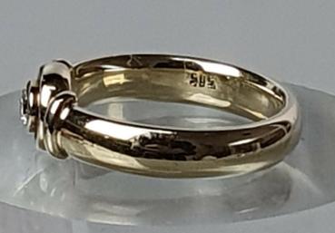 Preview: Diamantring aus 585er Gelbgold, Größe 62, Gewicht: 8,2g