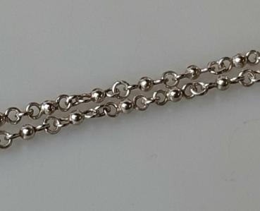 Kugelkette aus 925er Sterlingsilber, Länge: 61,0 cm, Gewicht: 12,4g