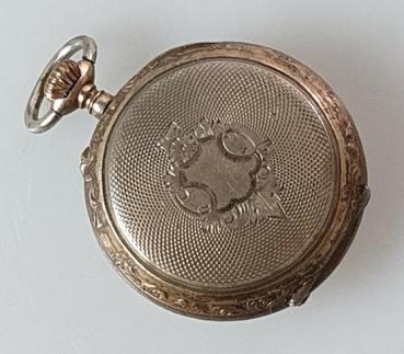 Kleine Taschenuhr / Frackuhr aus 800er Silber, Handaufzug