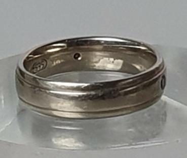 Preview: Diamantring mit 0.14 ct. aus 585er Weissold, Größe 51, Gewicht: 4,7g