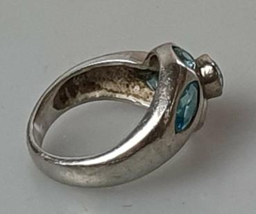 Preview: Schmucksteinring aus 925er Sterlingsilber, Größe 56, Gewicht: 7,0g