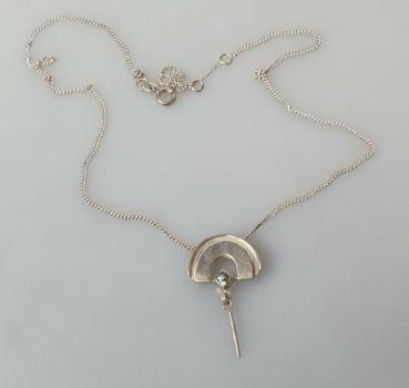 Panzerketten Collier aus 925er Sterlingsilber, Länge 42,5 cm, Gewicht: 5,0g