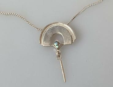 Preview: Panzerketten Collier aus 925er Sterlingsilber, Länge 42,5 cm, Gewicht: 5,0g