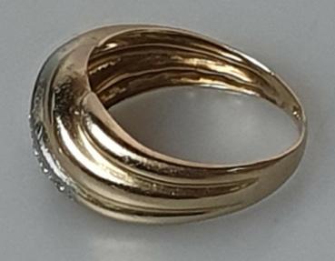 Preview: Diamantring aus 585er Gold, Größe 57, Gewicht: 3,2g