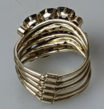 Preview: Granatsteinring aus 585er Gold, Größe 54, Gewicht: 6,6g