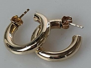 Creolen/Ohrstecker aus 333er Gold, Gewicht: 2,3g