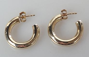 Creolen/Ohrstecker aus 333er Gold, Gewicht: 2,3g