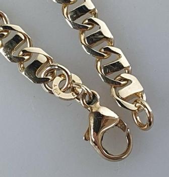 Doppelanker Halskette aus 333er Gold, Länge 50,5 cm, Gewicht: 18,9g