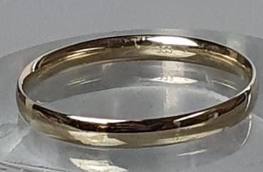 Bandring aus 333er Gold, Größe 69, Gewicht: 1,9g
