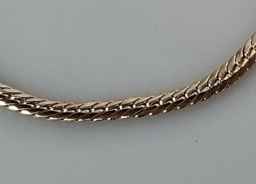 Gliederhalskette aus 333er Gelbgold, Länge 45,0 cm Gewicht: 12,3g