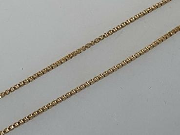 Feine Venezianerhalskette aus 585er Gold, Länge 47,0 cm, Gewicht: 2,6g
