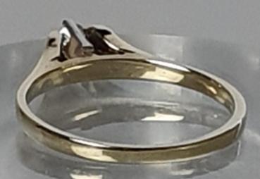 Preview: Diamantsoltitär mit 0.08 Karat aus 585er Gold, Größe 54, Gewicht: 2,2g