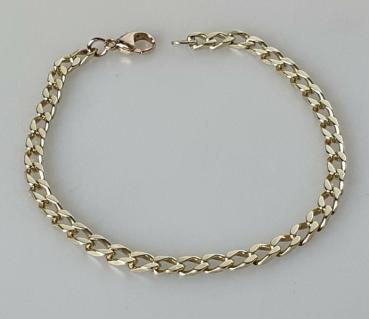 Panzerketten Armband aus 585er Gelbgold, Länge 19,5 cm, Gewicht: 9,2g