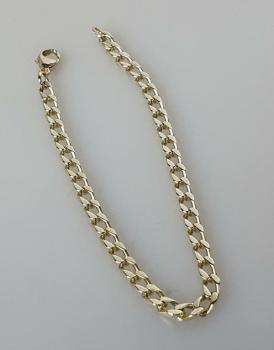 Preview: Panzerketten Armband aus 585er Gelbgold, Länge 19,5 cm, Gewicht: 9,2g