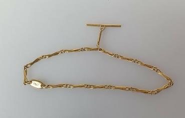 Krawattenhalter Kette aus 750er Gold, Gewicht: 4,2g
