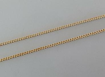 Panzerhalskette aus 585er Gelbgold, Länge 50,0 cm, Gewicht: 3,3g