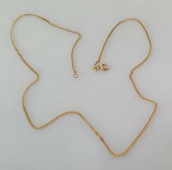 Panzerhalskette aus 585er Gelbgold, Länge 50,0 cm, Gewicht: 3,3g