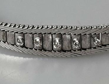 Preview: Weissgold Diamant Armband aus 585er Gold, Länge 19,0 cm Gewicht: 21,6g
