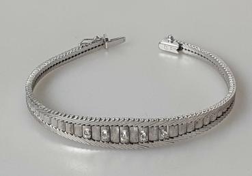 Preview: Weissgold Diamant Armband aus 585er Gold, Länge 19,0 cm Gewicht: 21,6g