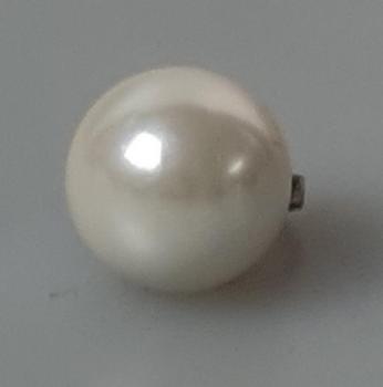 Kettenanhänger Perle 925er Sterlingsilber, Gewicht: 3,1g